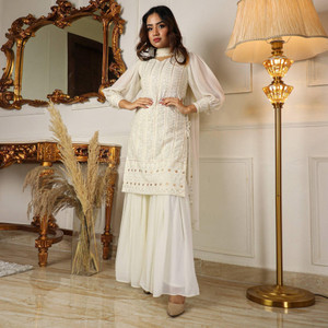 Peachmode Women Kurti Sharara Dupatta Set Buy Peachmode Women Kurti Sharara Dupatta Set Online at Best Prices in India Flipkart