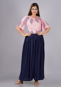 TRENDY IN TOWN Women Ethnic Top Palazzo Set Flipkart