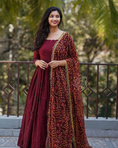 VRAJRANI Anarkali Gown Price in India Buy VRAJRANI Anarkali Gown online at Flipkart