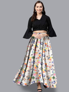 Dwiza Creation Women Ethnic Top Skirt Set Buy Dwiza Creation