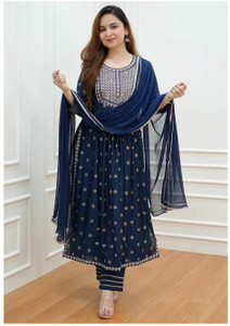 Blue kurti flipkart on sale