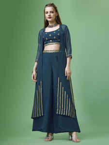 LABEL D11 Women Crop Top Palazzo Ethnic Jacket Set Buy LABEL D11 Women Crop Top Palazzo Ethnic Jacket Set Online at Best Prices in India Flipkart