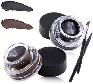 HUZURLU Water Proof Gel Eye Liner black and brown 6 g Price in