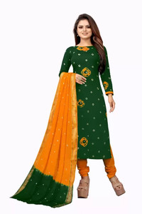 JATADHAR FAB Cotton Blend Printed Salwar Suit Material Price in