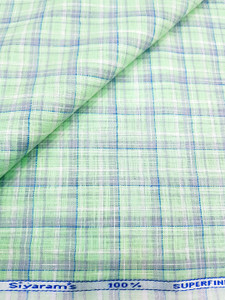 Siyaram s Cotton Blend Checkered Shirt Fabric Price in India Buy