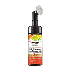 Vitamin C & Niacinamide Foaming With Built in Brush for Deep Cleansing Face Wash