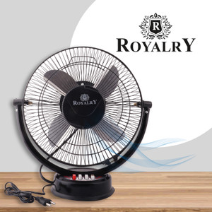royalry Table Fan All Purpose fan 12 inch Very High Speed (Black) 3