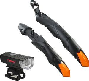 BYKING Bicycle Front Rear Mudguard with Night Reflector With Cycle Light black Full Length Front Rear Fender Buy BYKING Bicycle Front Rear Mudguard with Night Reflector With Cycle Light black