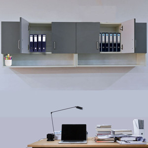 SPECIALITY PANELS 6 Doors Modular Wall Cabinet with Organizer
