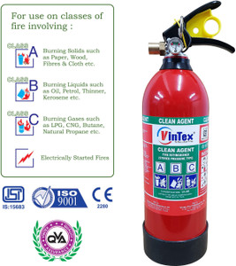 Fire outlet extinguisher gas
