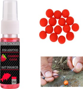 Yolo Tackles Strawberry 25ml Fishing Bait Attractant Spray, 10pcs