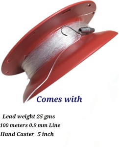 90 Degree Fishing Hand Caster Set with 0.9 mm Line and 25 grams