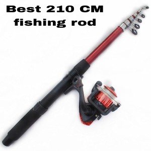 SPPL 7ft fishing rod and reel including all type fishing combo 2.1 red  fishing rod 7ft fishing meterial Multicolor Fishing Rod Price in India -  Buy SPPL 7ft fishing rod and reel