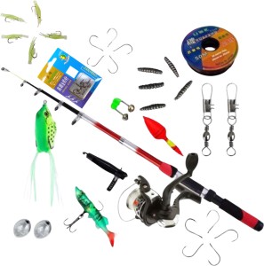 SPRED 7 FT Special Fishing rod and reel set combo A1R1 Red Fishing
