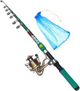 Abirs 8 Ft fishing rod and reel complete full set combo 240 Green