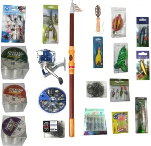 Emerald Marine Carbon Steel Telescopic 9 Section 13.2Ft Fishing Rod With 20  Pcs Fishing Items Reel, lure,Line, Hooks, Complete Combo Set Multicolor  Fishing Rod Price in India - Buy Emerald Marine Carbon