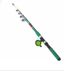Abirs 7 ft green Fishing rod with fly reel combo set Green 210