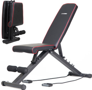 KOBO Heavy Adjustable Dumbbell Bench Flat Incline Decline