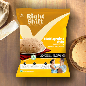 High Protein Multigrain+ Atta | High fibre, Low GI | 18g = 4 rotis