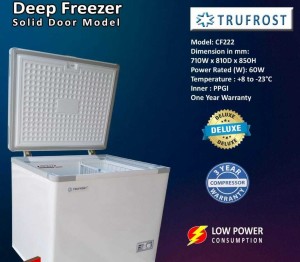 200 litre deep freezer power consumption