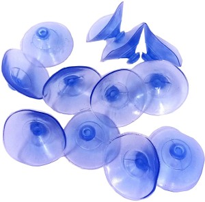 Buy RAB Blue Rubber Glass Shelf Button Suction Cup - 10 Pcs Online