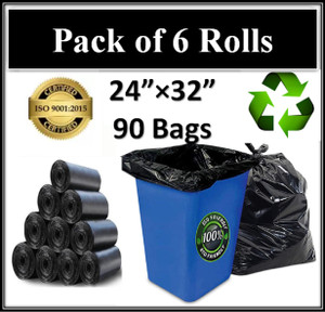 XOPY Garbage Bags Dustbin Bags Trash Bags 24X32 Inches Pack Of 6 Large 30 L Garbage Bag Pack Of 90 Price in India Buy XOPY Garbage Bags Dustbin Bags Trash Bags 24X32