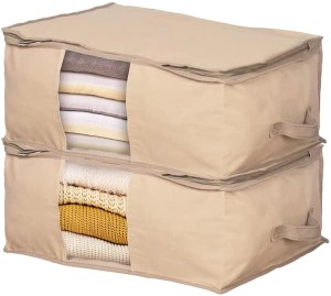 ARVANA Blanket covers underbed storage bags clothes cover set wardrobe organizer  clothing organizer for almirah / closet , Grey - Set of 3 BLANKETCOVER03  Price in India - Buy ARVANA Blanket covers