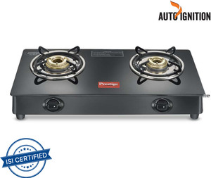 Prestige Atlas Plus High Effient Brass burner Toughened Glass