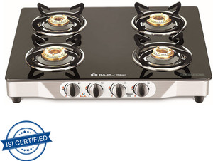Bajaj gas stove 4 burner stainless steel hotsell
