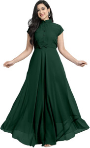 DHARMAa Flared A line Gown Price in India Buy DHARMAa Flared A line Gown online at Flipkart