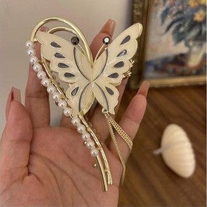 GLORIOUS GIRL Metal Korean Style hair pin 4 pieces combo fancy floral hair  accessories Acrylic Rhinestone Lock pin for women and girls : Amazon.in:  Jewellery