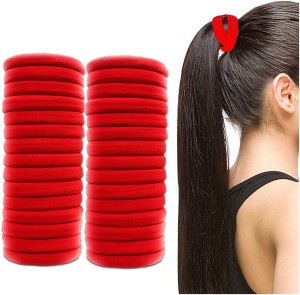 Beauty World Cotton Hair Elastic Rubber Bands for Pony, Red, Pack of 24 Rubber  Band Price in India - Buy Beauty World Cotton Hair Elastic Rubber Bands for  Pony, Red