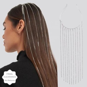 Rhinestone Chain Hair Tassel – The Sis Kiss