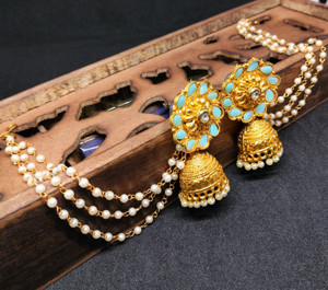 Jhumki hair outlet chain gold