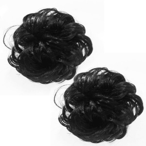 GaDinStylo Set of 2, Funky Clutcher, Black Hair Extension Hair Accessory Set (Black) Hair Accessory Set