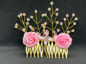 Real flower brooch for hair deals