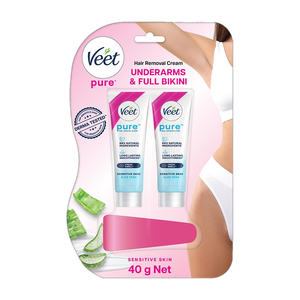 Wax Body Underarms Bikini, Women Hair Removal, with spatula, sensitive skin care Cream