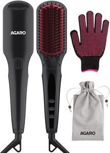 AGARO HSB2206 Hair Straightening Brush 2 in 1 Hair Straightening