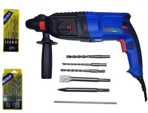 Qualigen 26mm 900W reversible rotary hammer machine Yi king 2 26 RE with 5 bits 5pc masonry and 13pc HSS drill set Rotary Hammer Drill Price in India Buy Qualigen 26mm 900W reversible