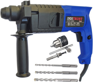 Inditrust 900w Electric Hammer machine 20mm with 3 hammer bit 13mm drill chuck key Adapter Rotary Hammer Drill Price in India Buy Inditrust 900w Electric Hammer machine 20mm with