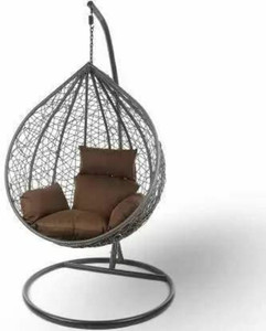 IIOF Single Seater Swing Chair Stand Cushion Indoor Outdoor