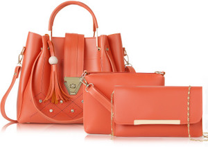 Buy Clovia Women Orange Hand held Bag Orange Online Best