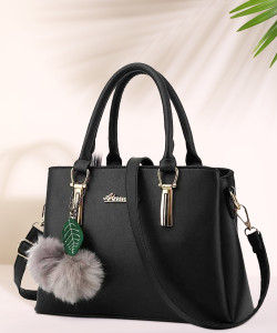 Ladies black handbag hot sale