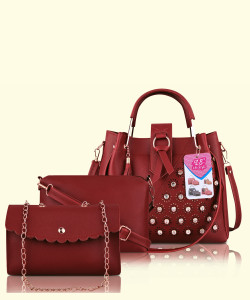 Maroon discount messenger bag