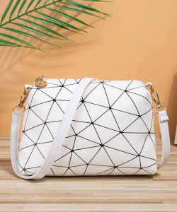 Buy TCRAZY Women White Sling Bag WHITE Online Best Price in