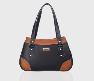 Buy Snappy Women Black Tan Shoulder Bag Black Tan Online Best