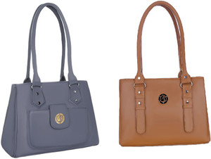 Buy Bright Bags Women Beige Grey Shoulder Bag Beige Grey Online