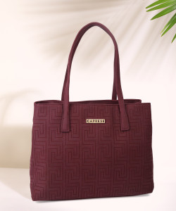 Buy Caprese Women Purple Satchel Burgundy Online Best Price in