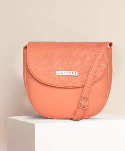 Buy Caprese Women Pink Sling Bag CORAL Online Best Price in India Flipkart