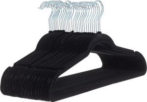 Black Pack of 10 Hangers Great Selection of Heavy Stainless Steel Cloth Hanger Steel Shirt Pack of 10 Hangers For Shirt